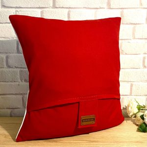 Kissen mit Taschen Rot.