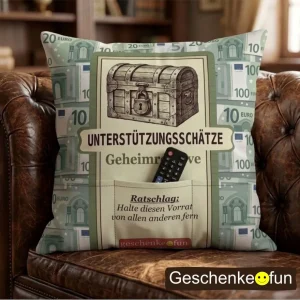 Dekokissen mit Taschen. Sofa-Organizer für Fernbedienung и Snacks