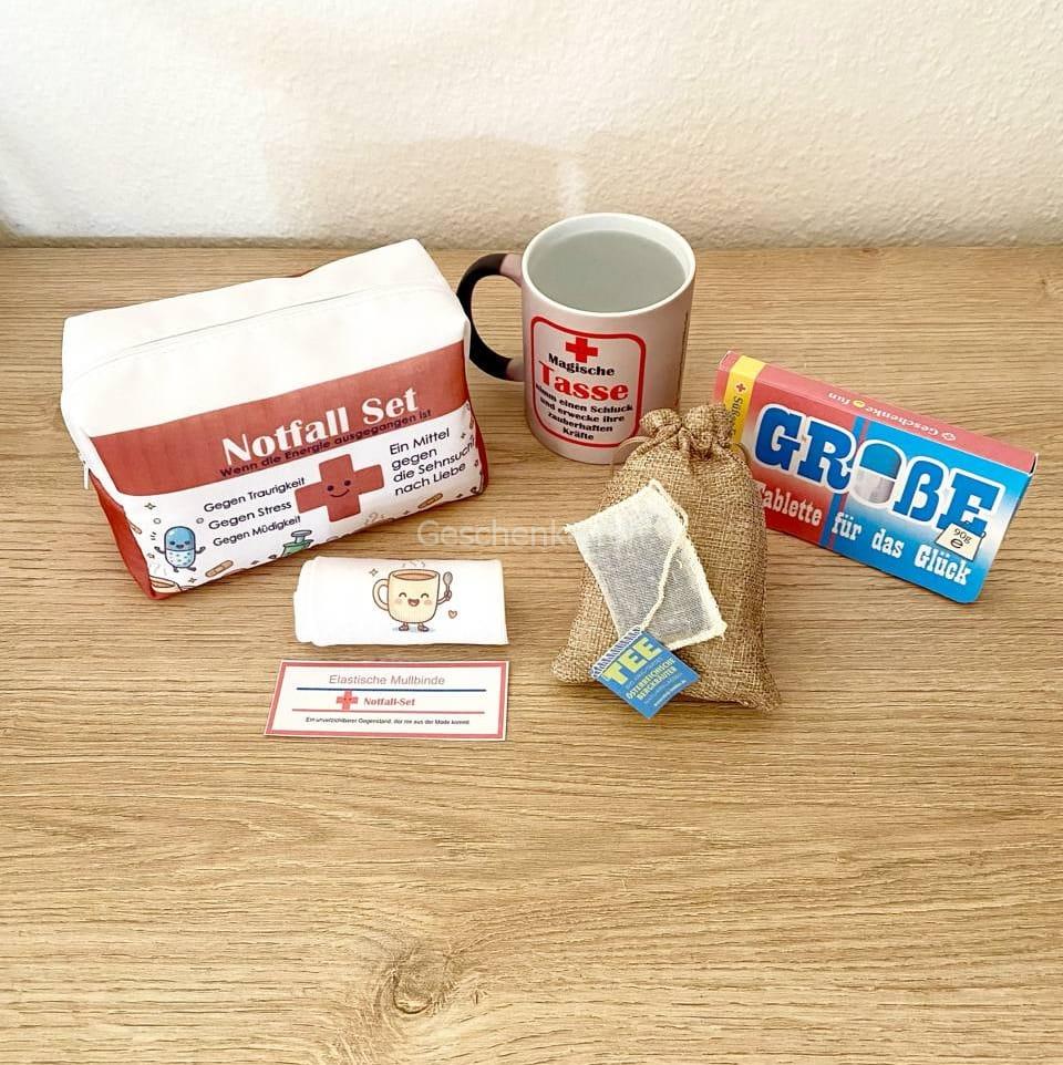 Notfall-Set N2: Kosmetiktasche mit Elastische Mullbinde und Tasse – Bild 5