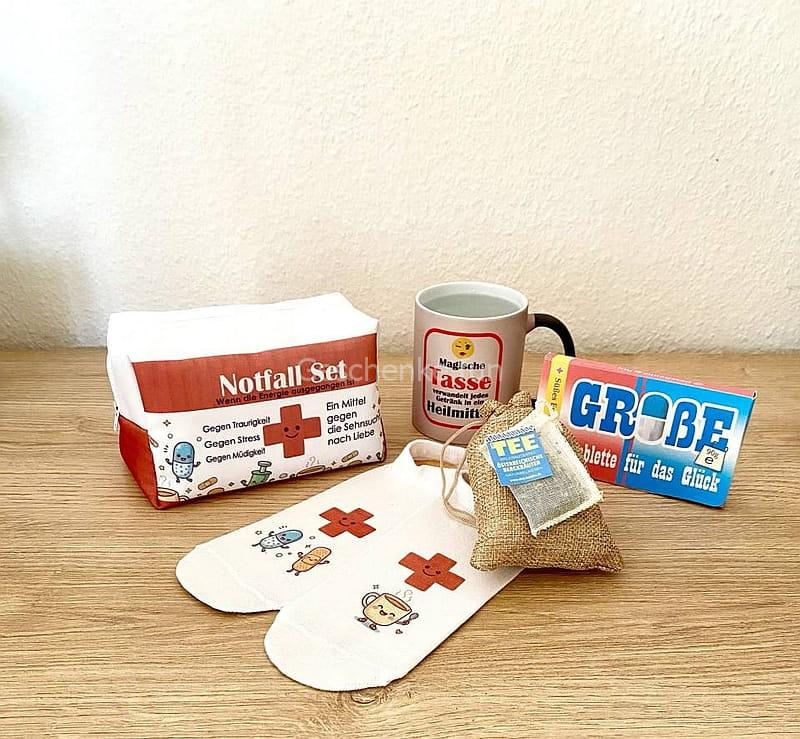 Notfall-Set N2: Kosmetiktasche mit Elastische Mullbinde und Tasse – Bild 7