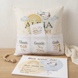 Personalisiertes Geschenkset zur Geburt „Willkommensset für Babys“