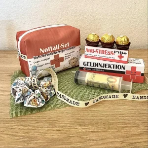 Handgefertigtes Notfall-Set-Geschenk №7 Geschenkset Anti-Stress mit Haar-Accessoire