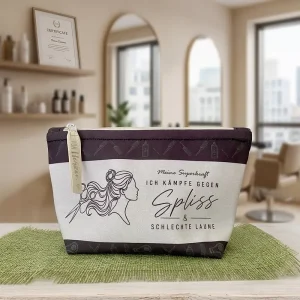 Kosmetiktasche- exklusive handgemachte für einen Friseur
