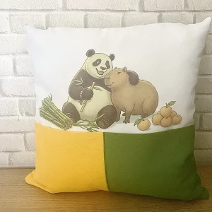 Handgemachtes Kissen mit Taschen – Geschenk für Freundin & beste Freundin