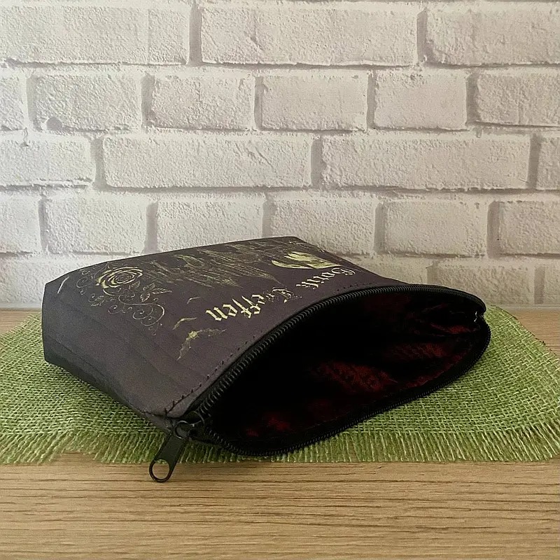 Kosmetiktasche mit gotischem Motiv, Vintage-Nachtstadt, Kosmetiktasche für Damen – Bild 3