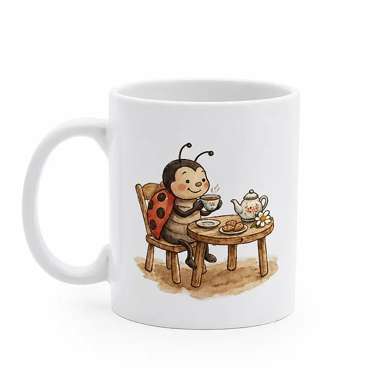 Personalisierte Geschenke aus Deutschland. Marienkäfer-Tasse