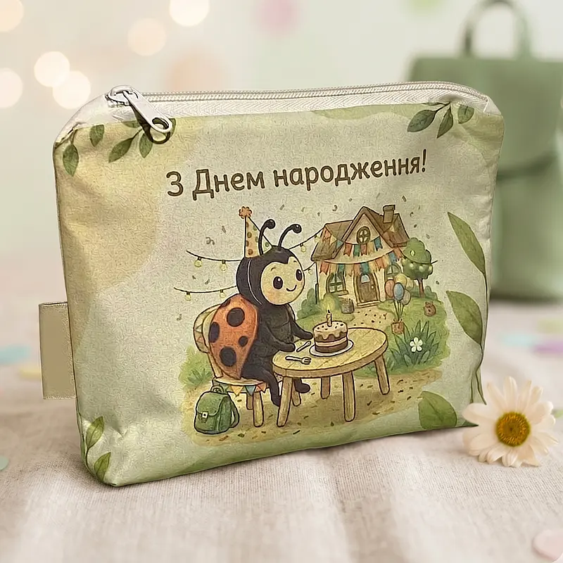 Подарунок на День народження косметичка ручної роботи