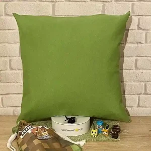 Kissen mit Taschen Leipzig Grun_40x40