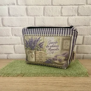 Ein einzigartiges Geschenk | Kosmetiktasche mit einzigartigem Aufdruck „Genieße einen schönen Moment“