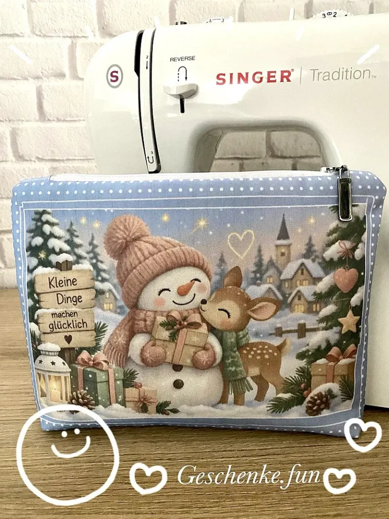 Weihnachtliche Kosmetiktasche