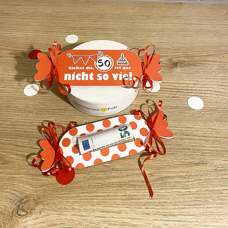 Geschenk zum 50. Geburtstag. Preiswert und originell.