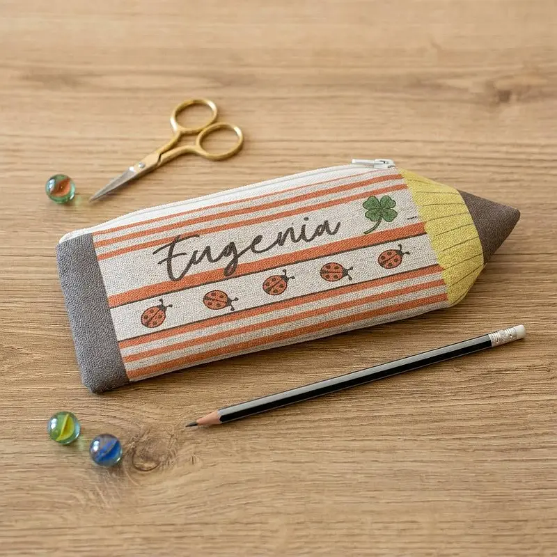 Federmäppchen, handgefertigt, personalisiertes Geschenk | Stoff-Federmäppchen